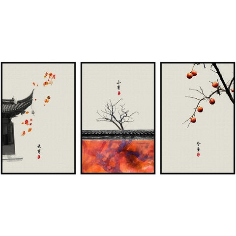 Image of Lesser And Great Cold Winter Solstice Modern Canvas Painting Wall Decoration