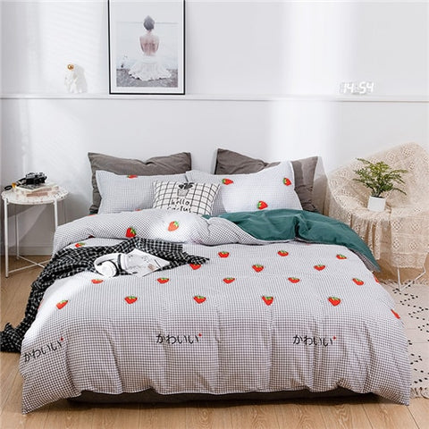 Image of Solstice Home Textile Dark Gray Bedding Set