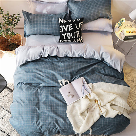 Image of Solstice Home Textile Dark Gray Bedding Set