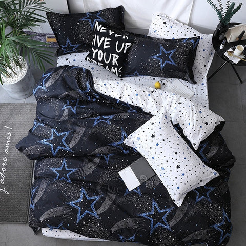 Image of Solstice Home Textile Dark Gray Bedding Set