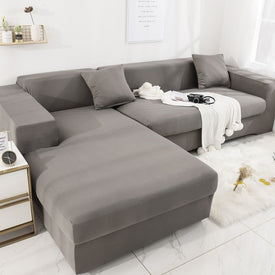 Stretch Sectional Corner Shape Spandex Sofa Covers