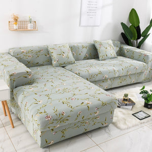 Stretch Sectional Corner Shape Spandex Sofa Covers