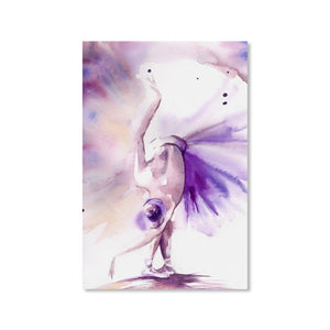 Purple Ballerina Modern Canvas Painting Wall Decoration