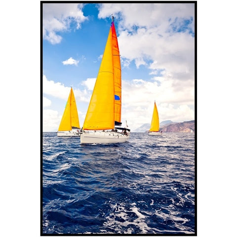 Image of Sea And Sailboat Modern Canvas Painting Wall Decoration