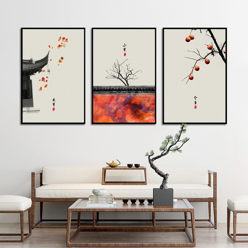Lesser And Great Cold Winter Solstice Modern Canvas Painting Wall Decoration