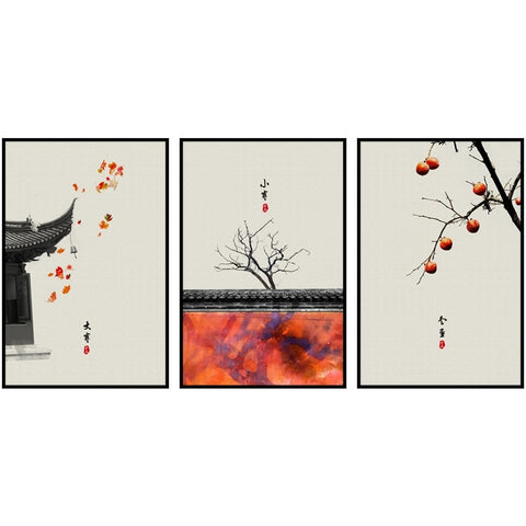 Image of Lesser And Great Cold Winter Solstice Modern Canvas Painting Wall Decoration