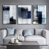 Minimalist Blue Graffiti Modern Canvas Painting Wall Decoration