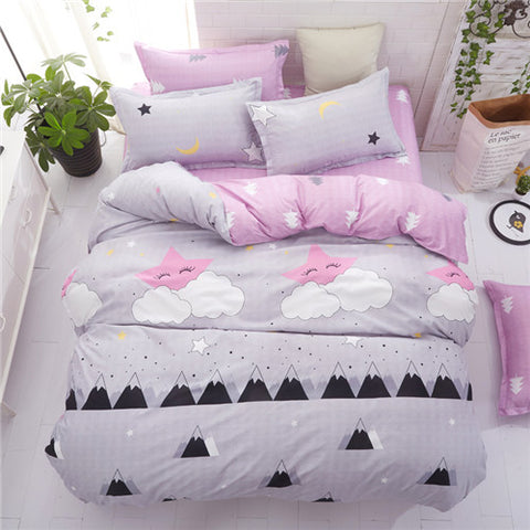 Image of Solstice Home Textile Dark Gray Bedding Set