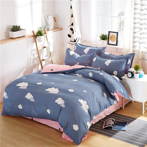 Image of Solstice Home Textile Dark Gray Bedding Set